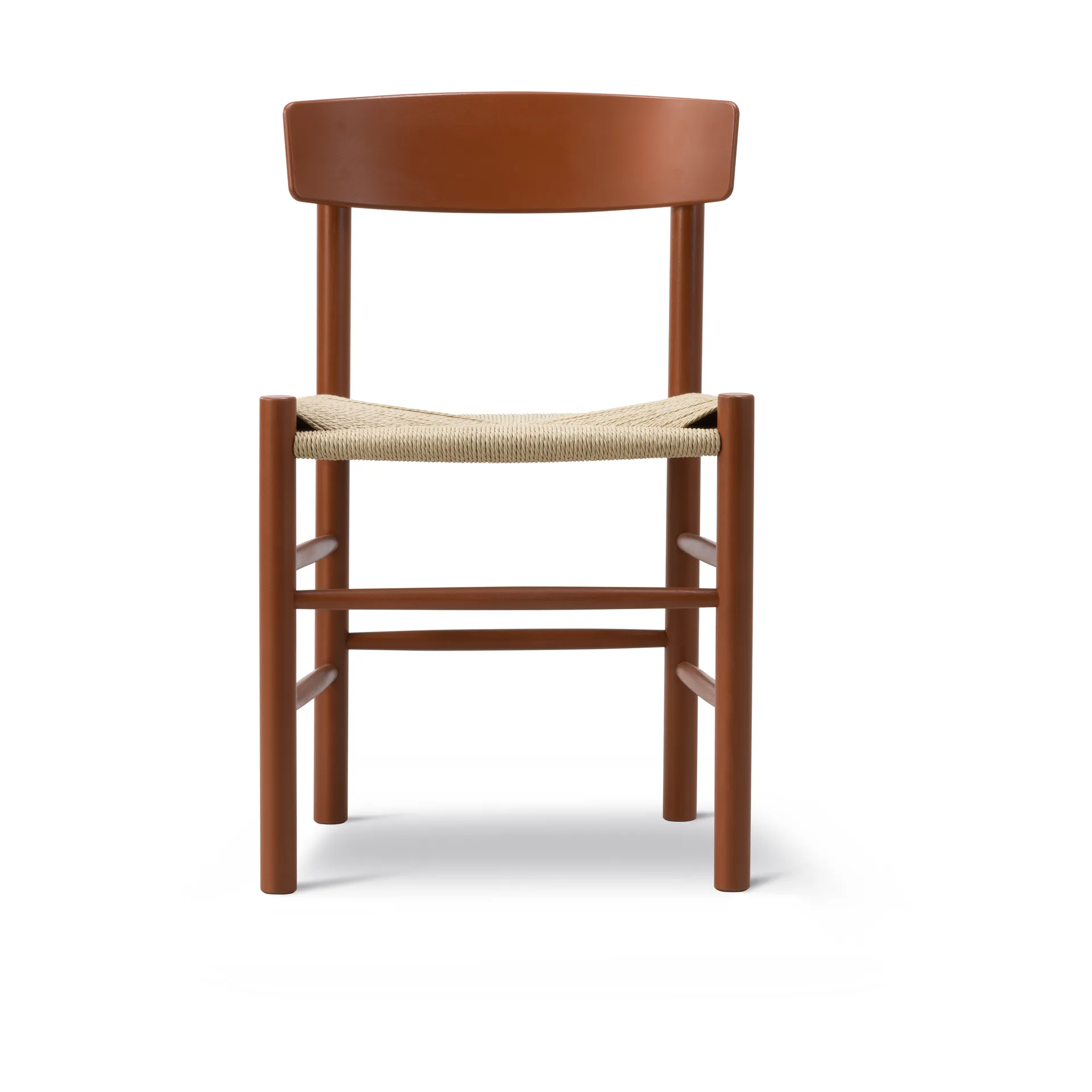 J39 chair, Herritage red-braided natural Fredericia Furniture
