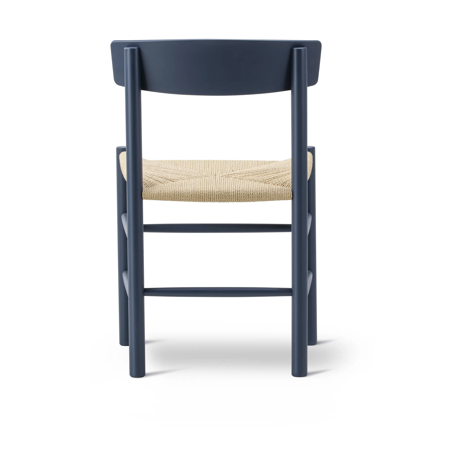 J39 chair, Indigo blue-braided natural Fredericia Furniture