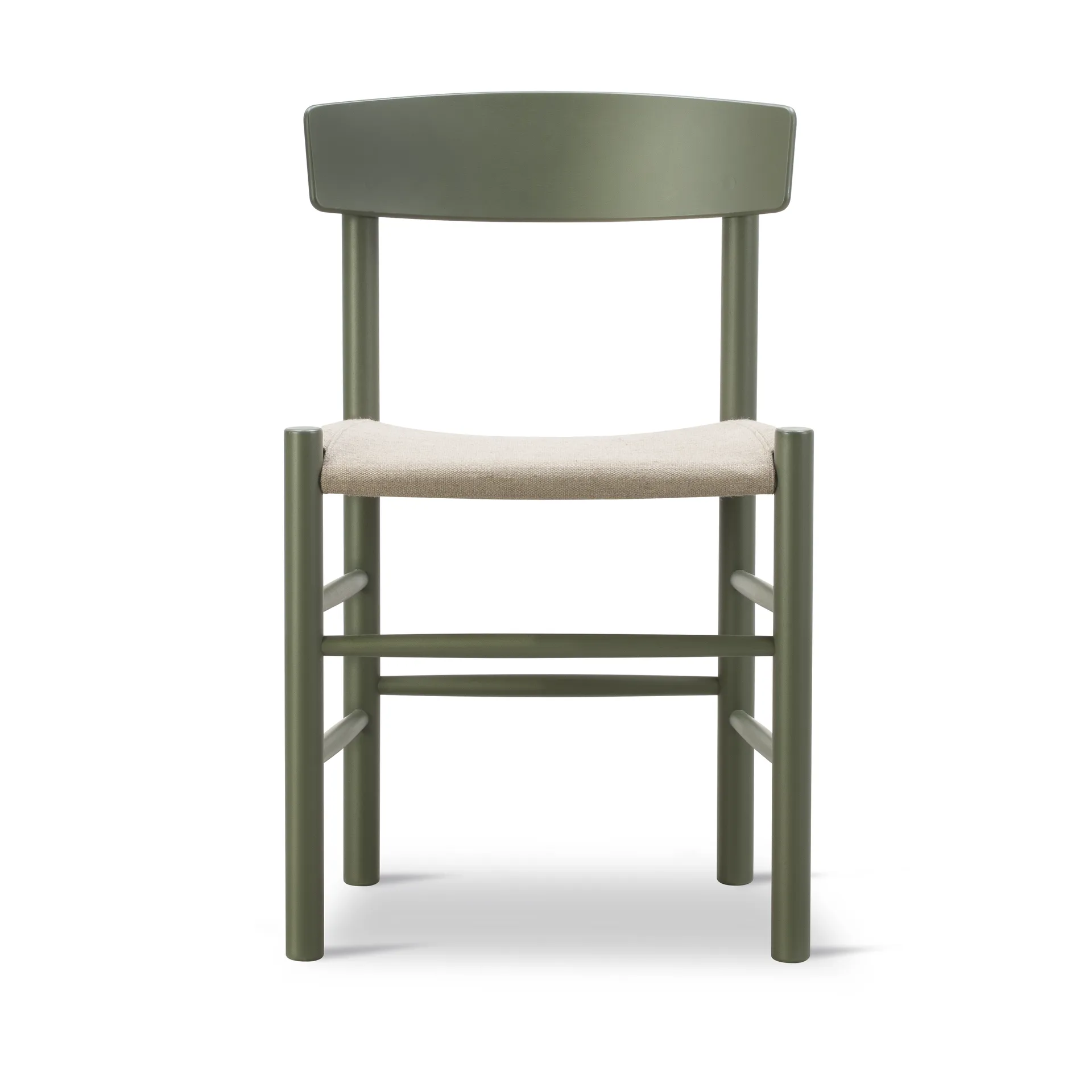 J39 chair, Khaki green-natural canvas Fredericia Furniture
