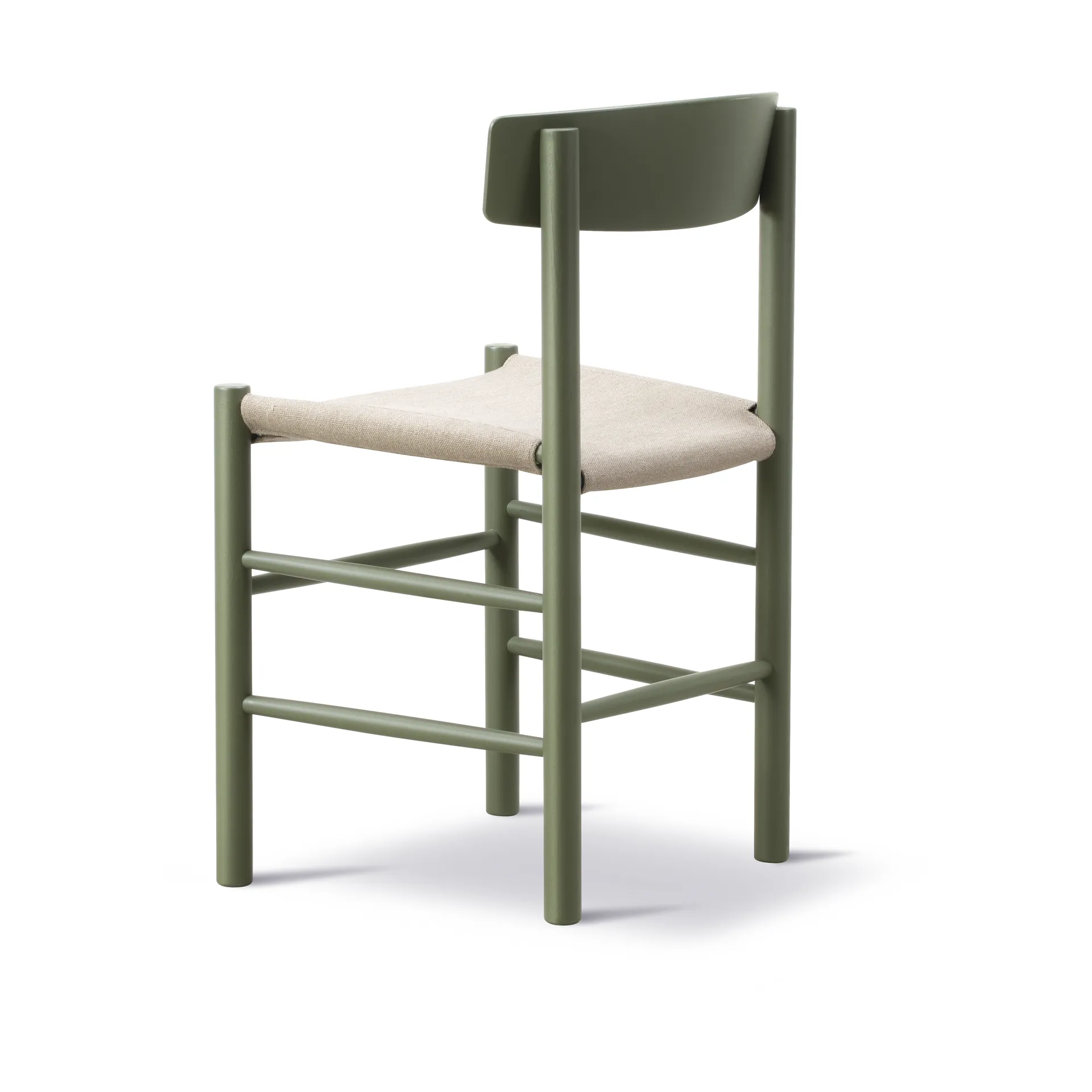 J39 chair, Khaki green-natural canvas Fredericia Furniture