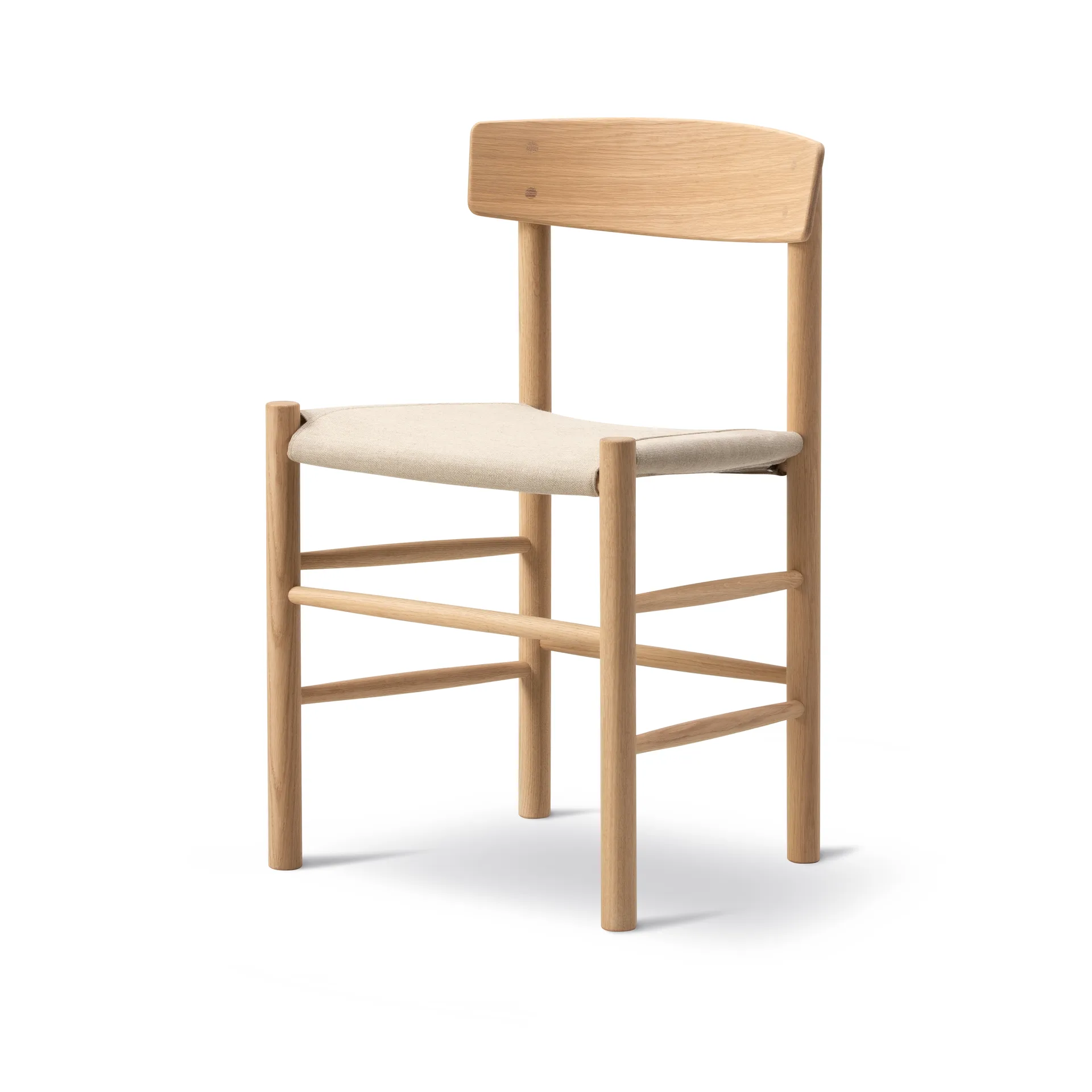 J39 chair, Light oiled oak-canvas natural Fredericia Furniture