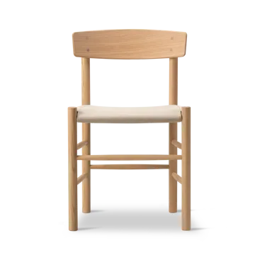 J39 chair - Light oiled oak-canvas natural - Fredericia Furniture