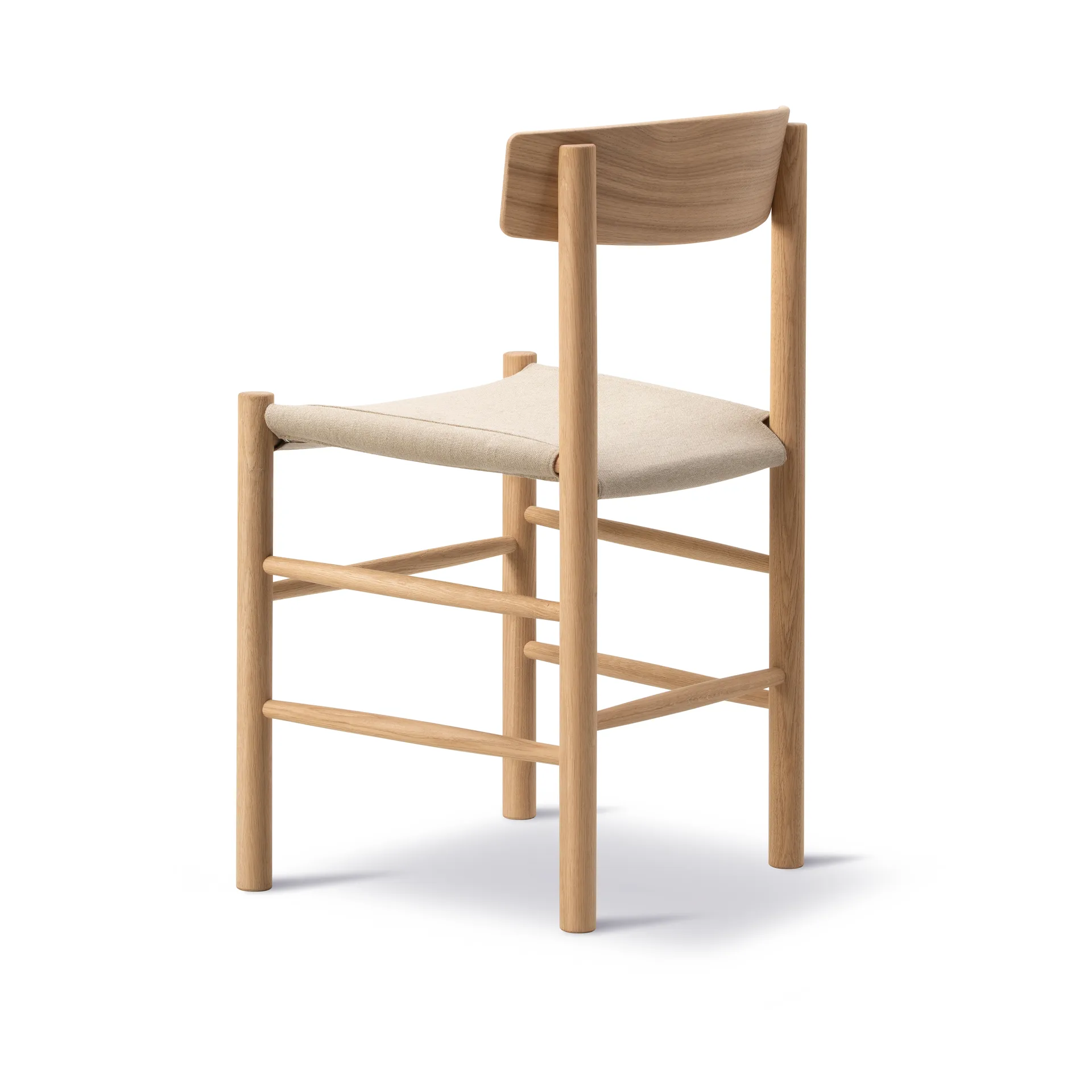 J39 chair, Light oiled oak-canvas natural Fredericia Furniture