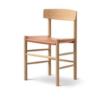 J39 chair - Light oiled oak-leather Omni 307 Cognac - Fredericia Furniture