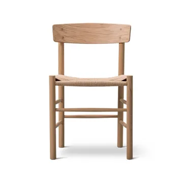 J39 chair - Light oiled oak—braided natural - Fredericia Furniture