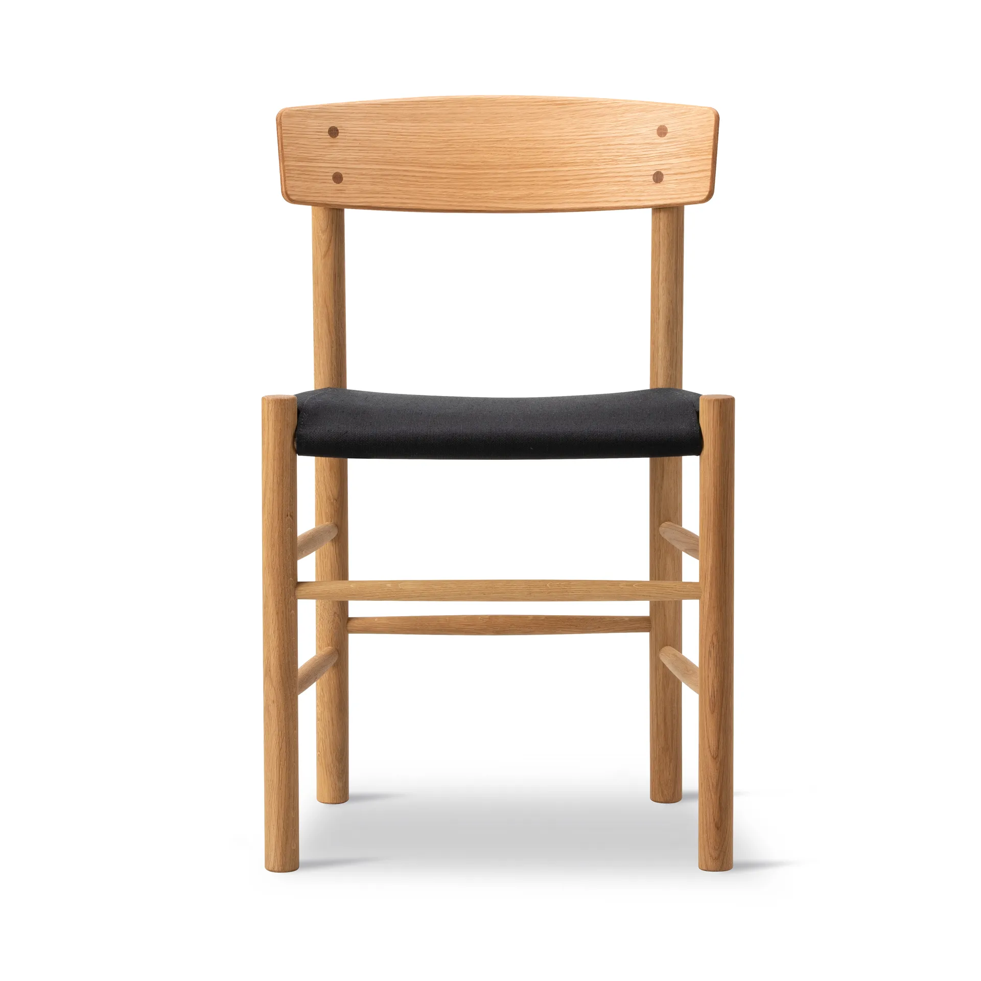 J39 chair, Oiled oak-black canvas Fredericia Furniture