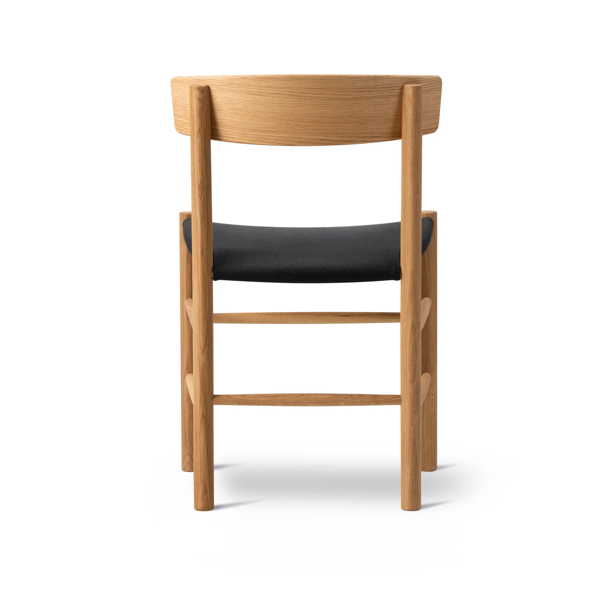 J39 chair, Oiled oak-black canvas Fredericia Furniture