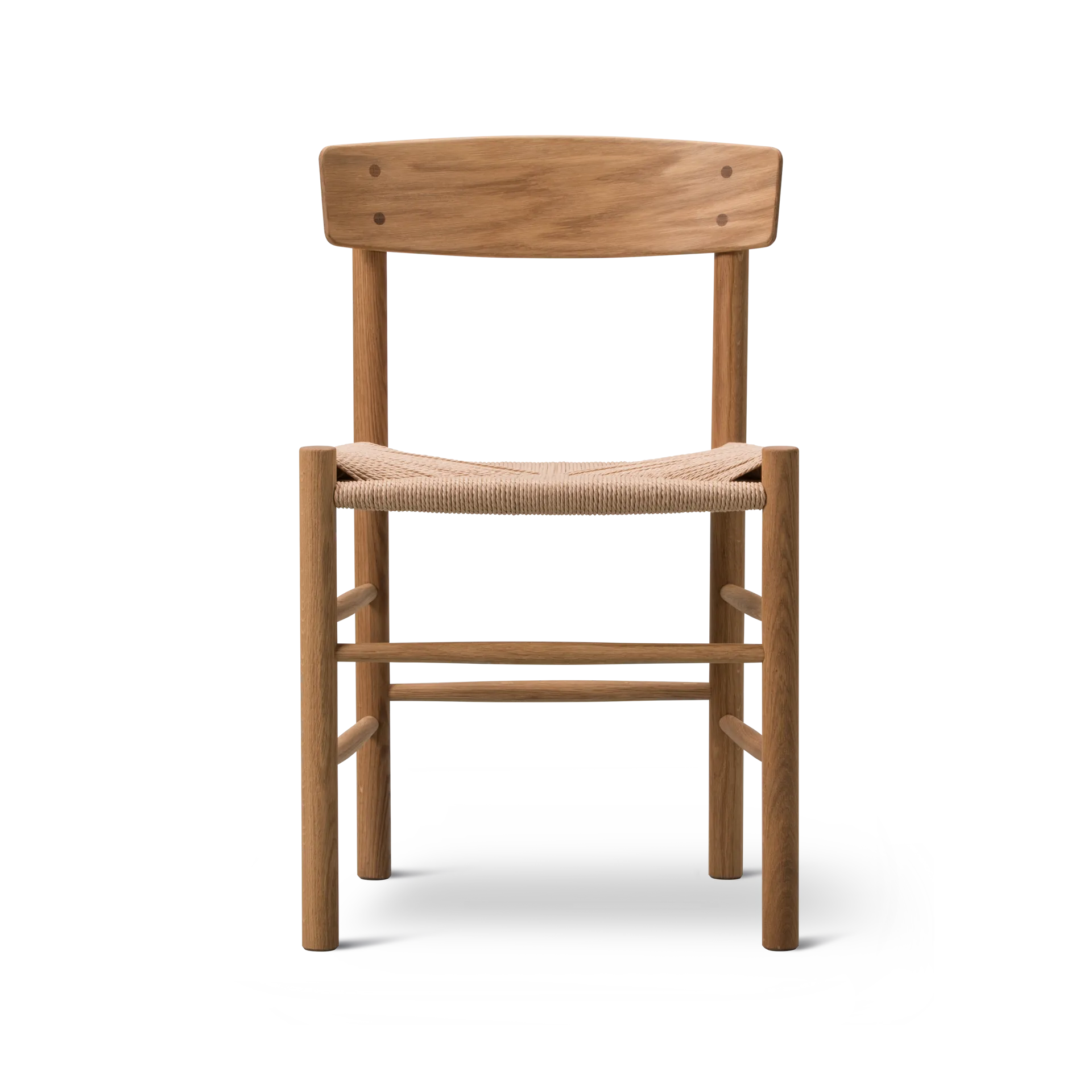 J39 chair, Oiled oak - braided natural Fredericia Furniture