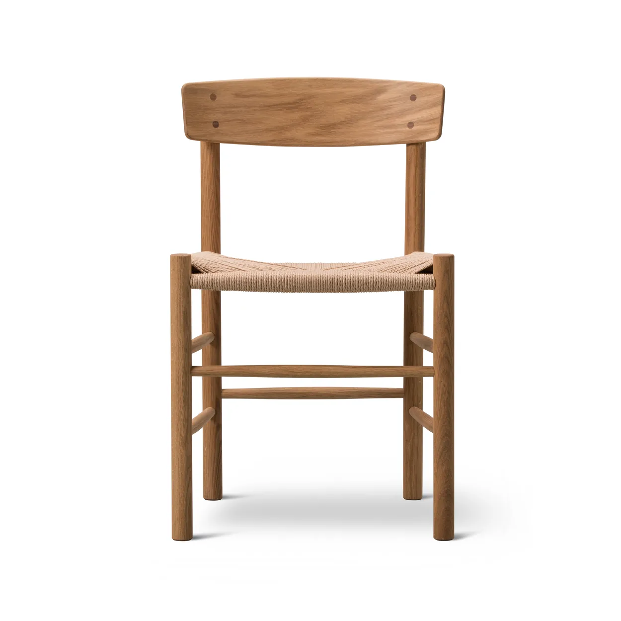 Fredericia Furniture J39 chair Oiled oak - braided natural