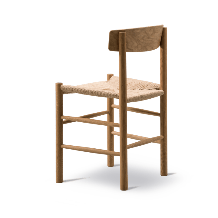 J39 chair, Oiled oak - braided natural Fredericia Furniture