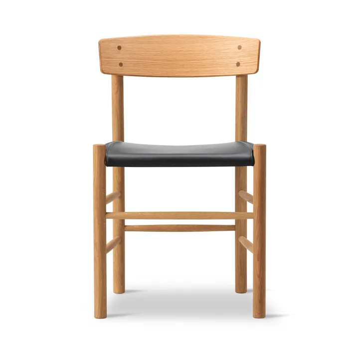 J39 chair - Oiled oak-leather Omni 301 Black - Fredericia Furniture