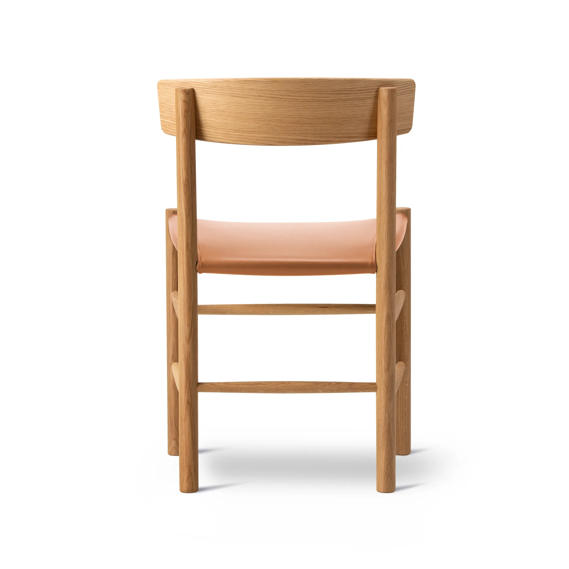 J39 chair, Oiled oak-leather Omni 307 cognac Fredericia Furniture