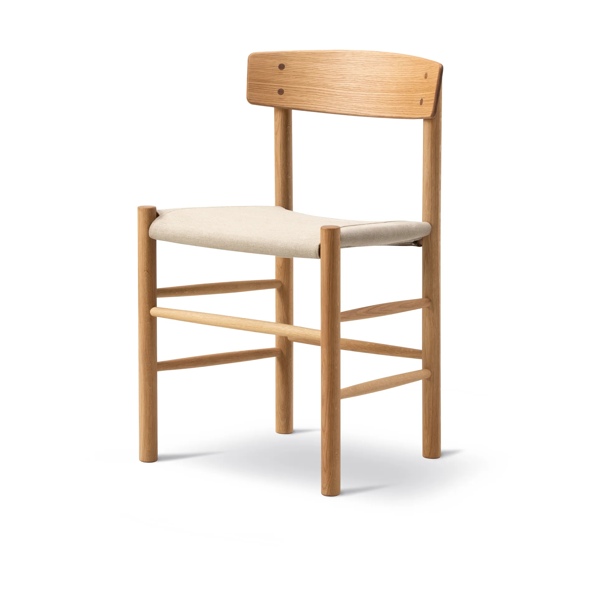 J39 chair, Oiled oak-natural canvas Fredericia Furniture