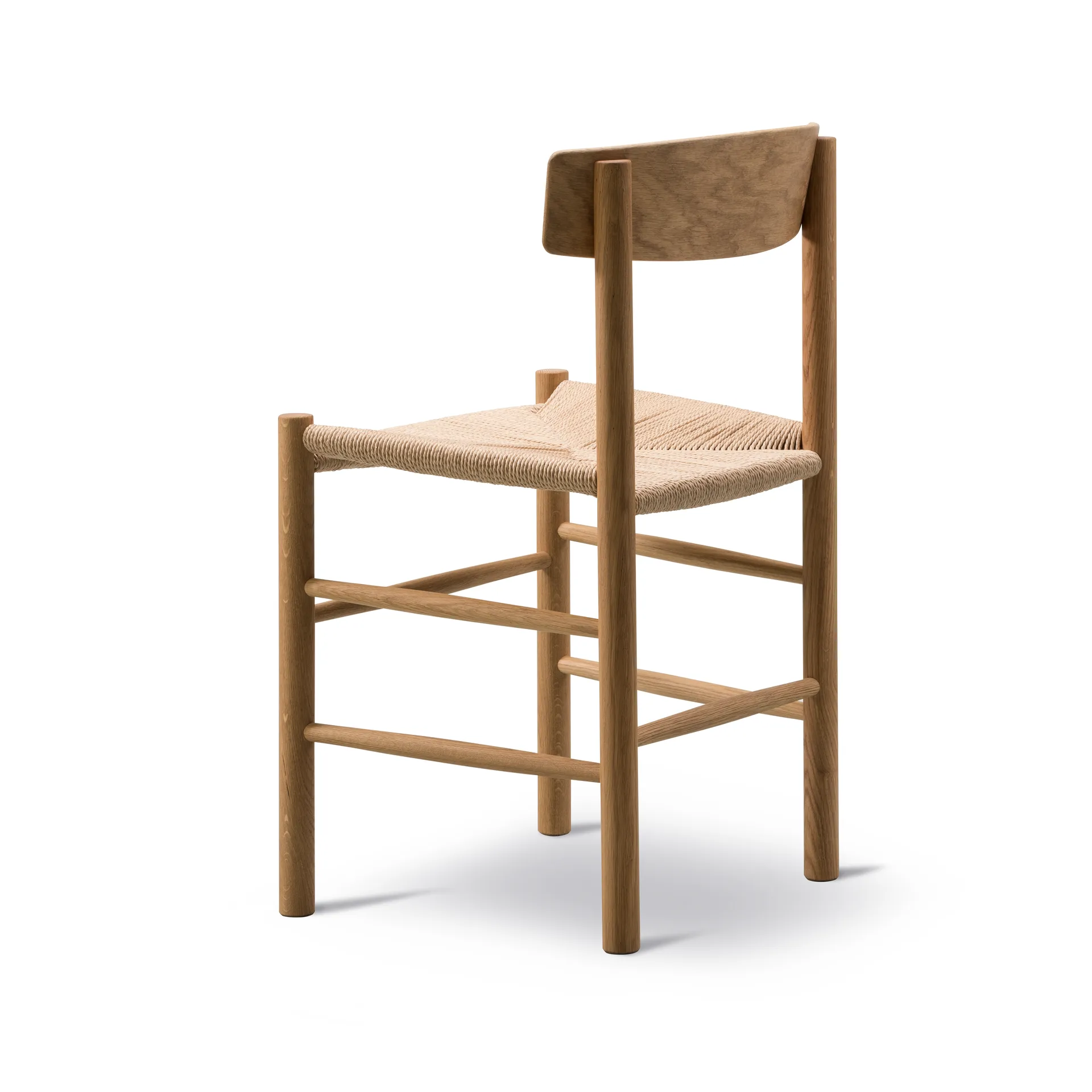 J39 chair, Oiled oak–woven natural, 2-pack Fredericia Furniture