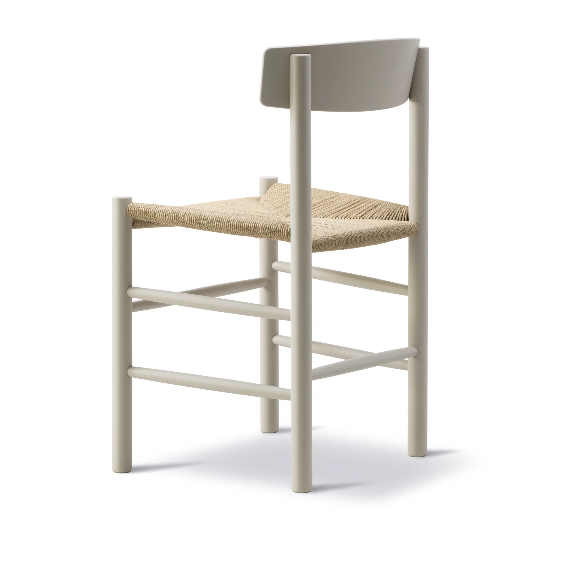 J39 chair, Pebble grey-woven natural Fredericia Furniture