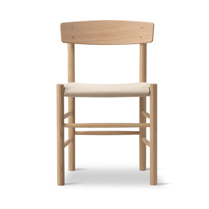 J39 chair - Soaped oak-natural canvas - Fredericia Furniture