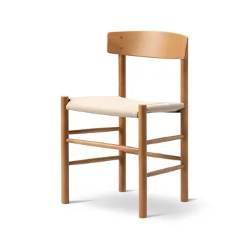 J39 chair - Vintage lacquered beech-canvas natural - Fredericia Furniture