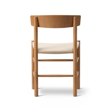 J39 chair - Vintage lacquered beech-canvas natural - Fredericia Furniture