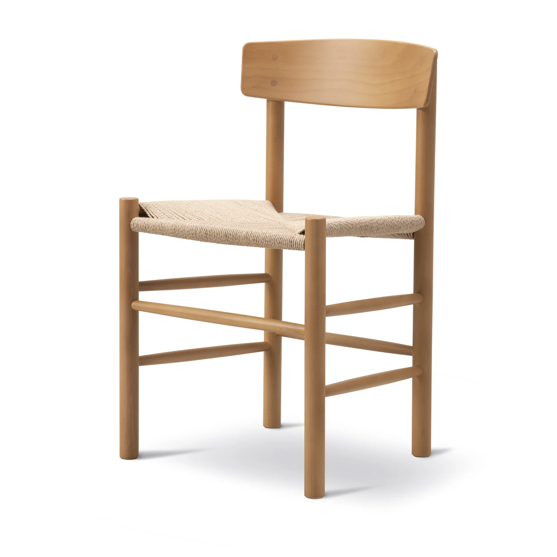 J39 chair, Vintage lacquered-braided natural Fredericia Furniture