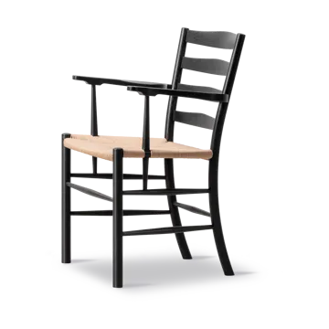 Klint armchair - Natural-woven black-lacquered oak - Fredericia Furniture