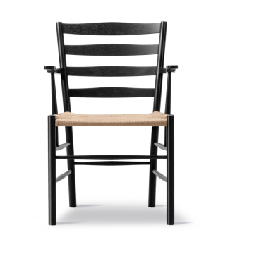 Klint armchair - Natural-woven black-lacquered oak - Fredericia Furniture