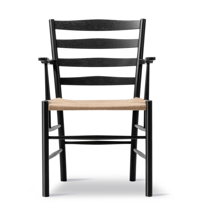 Klint armchair, Natural-woven black-lacquered oak Fredericia Furniture