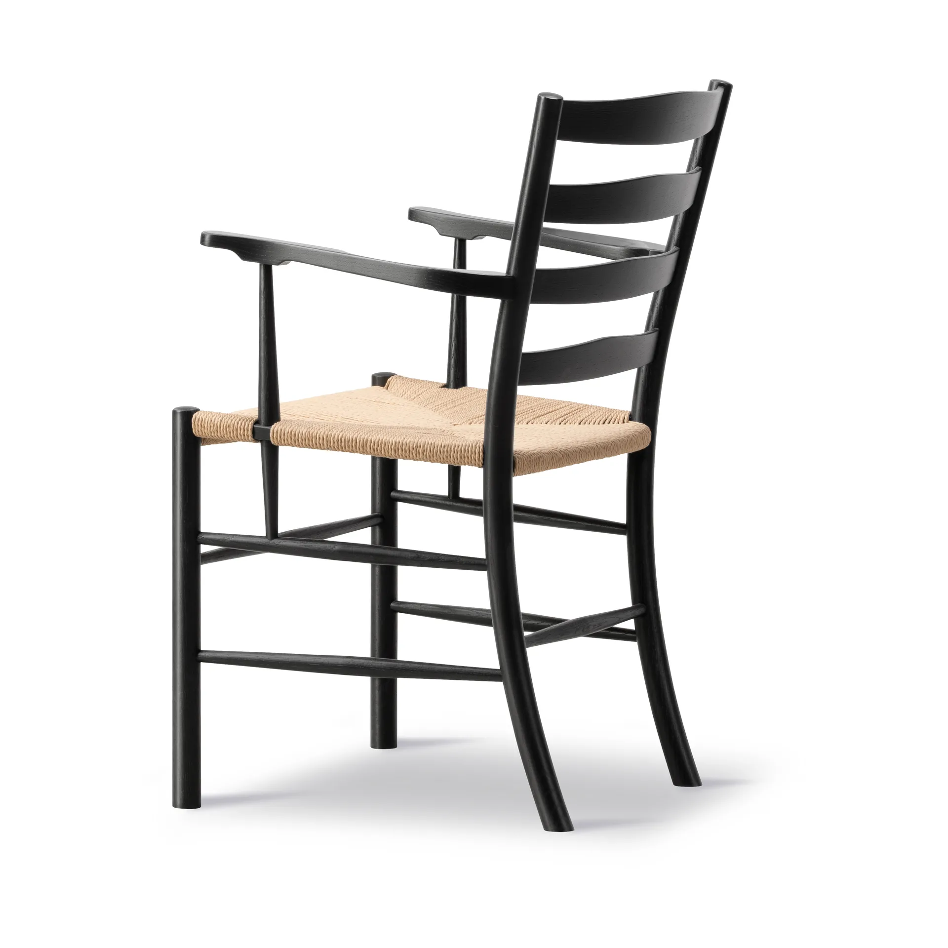 Klint armchair, Natural-woven black-lacquered oak Fredericia Furniture