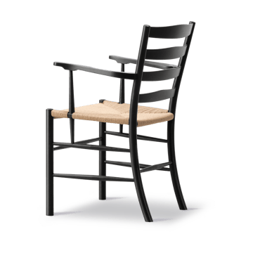 Klint armchair - Natural-woven black-lacquered oak - Fredericia Furniture