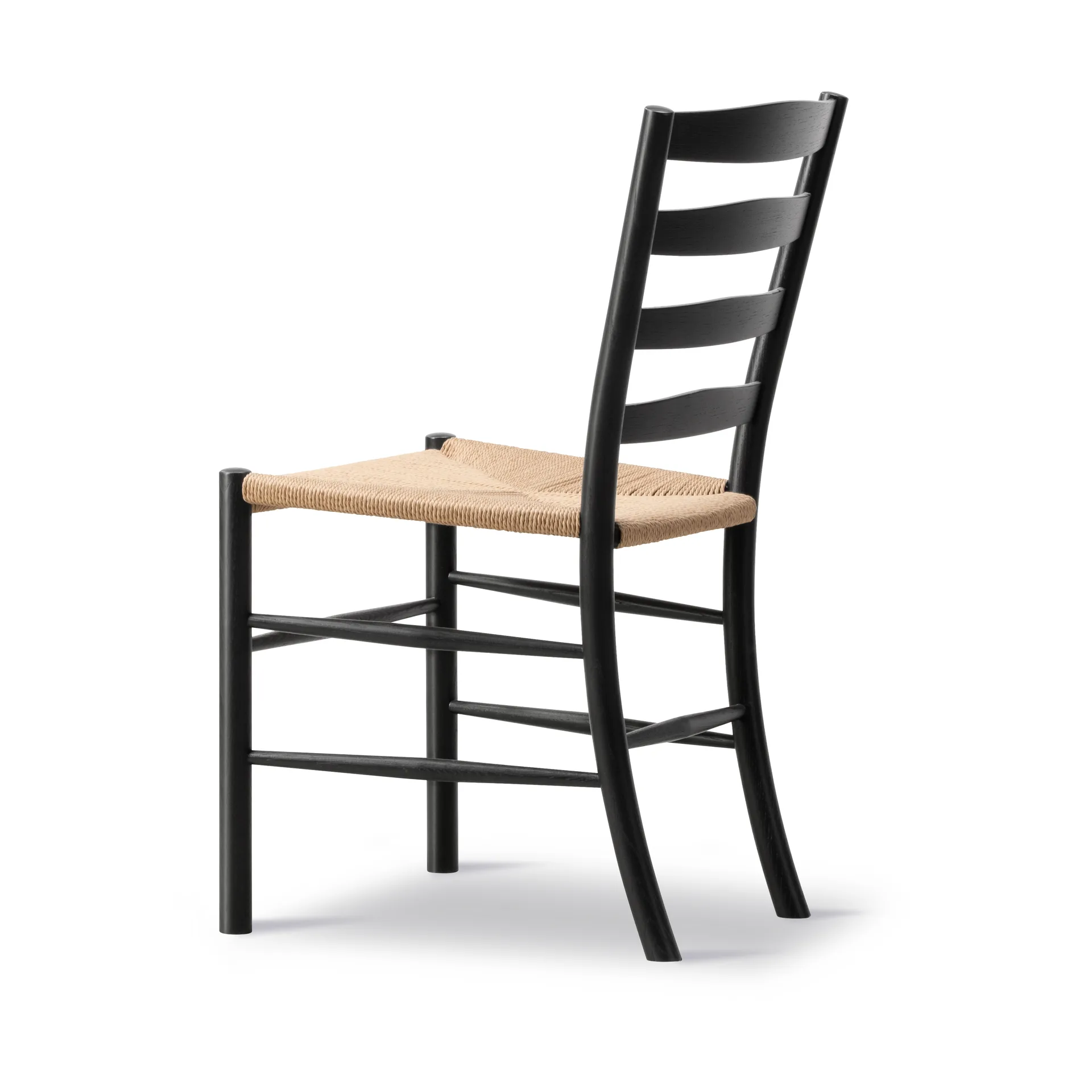 Klint chair, Natural-woven black-lacquered oak Fredericia Furniture