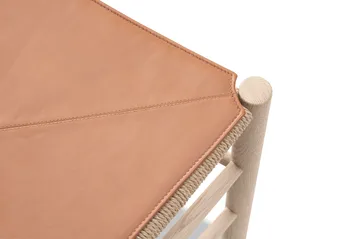 Leather seat cushion for the J39 chair - Leather Cera 905 Russet Brown - Fredericia Furniture
