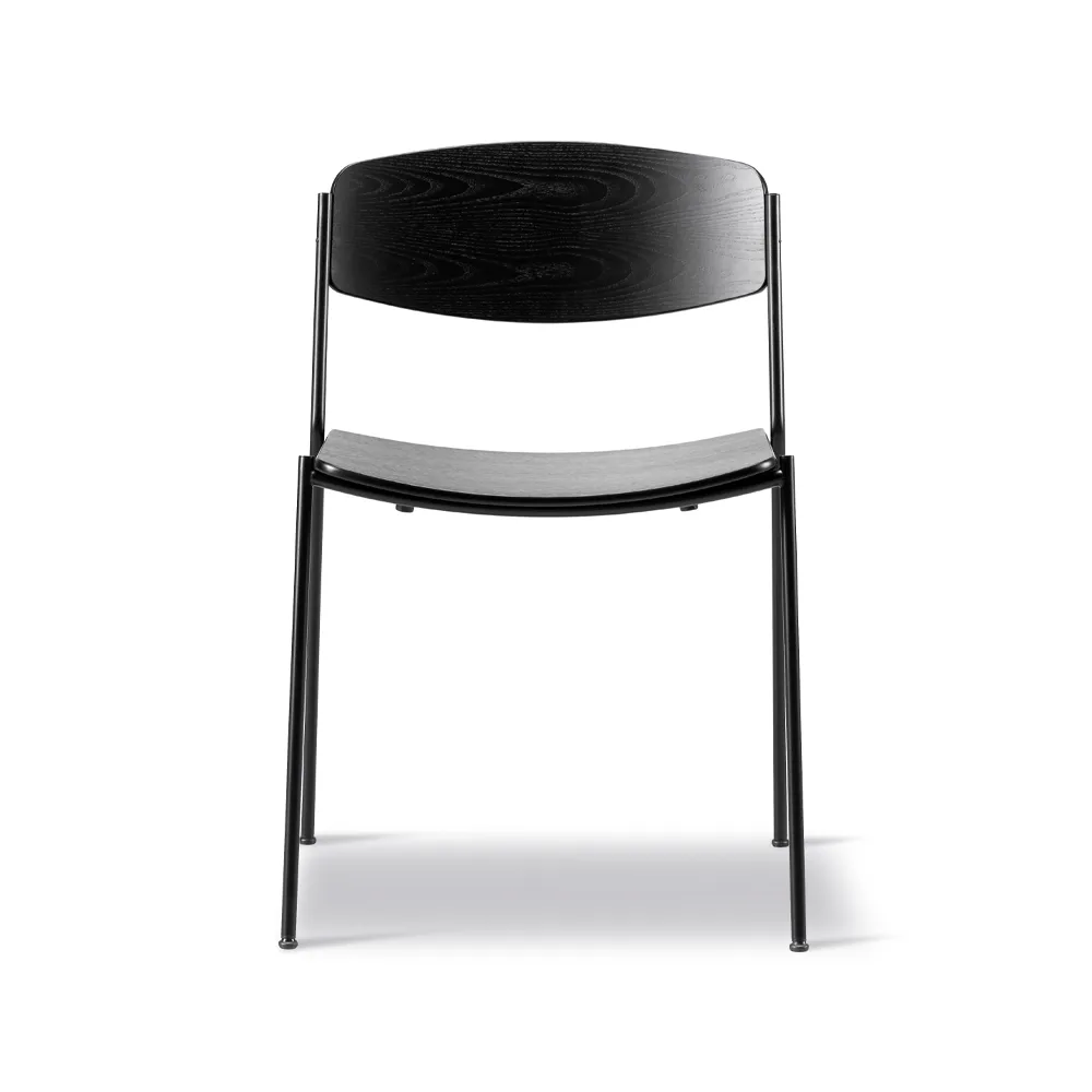 Lynderup 3080 chair, Black ash-black steel frame Fredericia Furniture