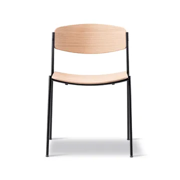 Lynderup 3080 chair - Lacquered oak-black steel frame - Fredericia Furniture