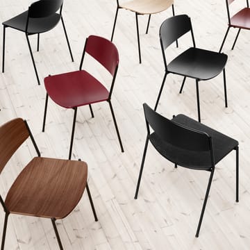 Lynderup 3080 chair - Lacquered walnut-black steel base - Fredericia Furniture