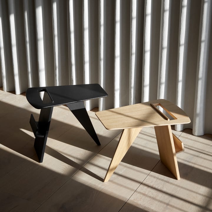 Magazine coffee table, Black lacquered oak Fredericia Furniture