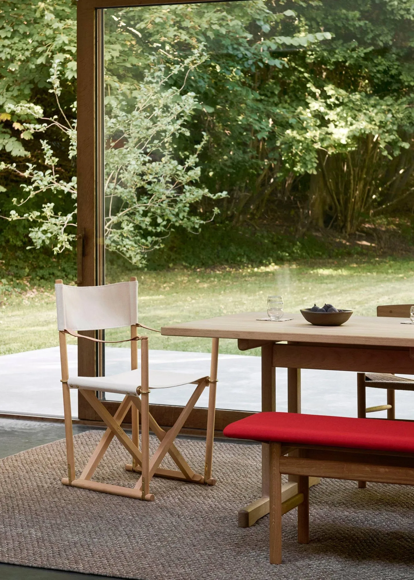 MK16 Folding Chair chair, Off white-oiled beech Fredericia Furniture