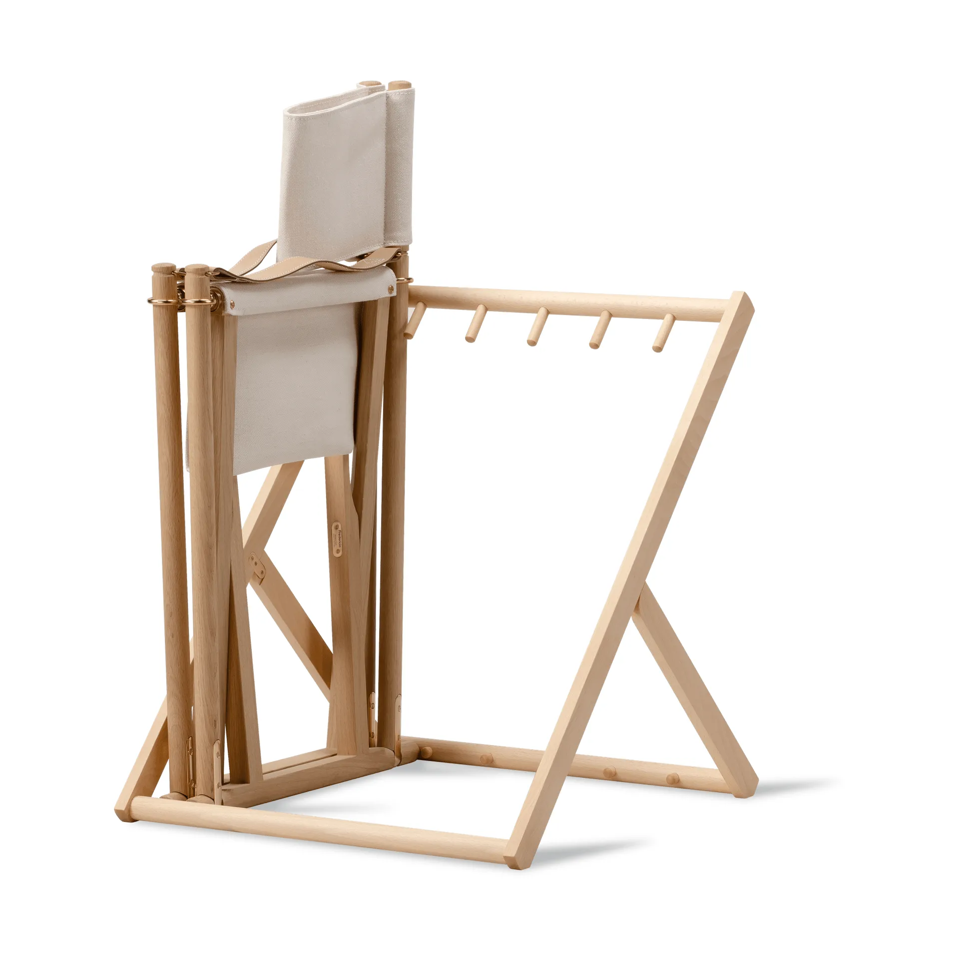 MK16 Folding Chair chair, Off white-oiled oak Fredericia Furniture