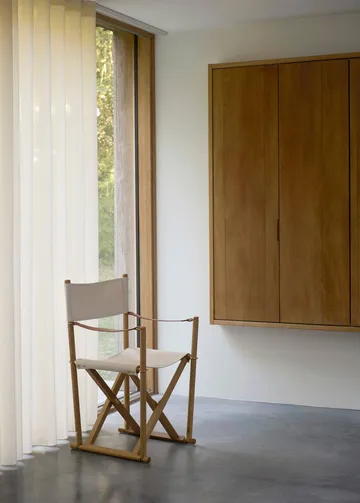 MK16 Folding Chair chair - Off white-oiled oak - Fredericia Furniture