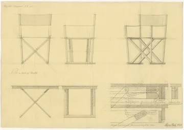 MK16 Folding Chair chair - Off white-oiled oak - Fredericia Furniture