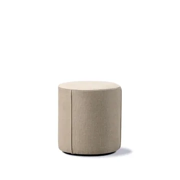 Mono seat pouf - Grand linen beige-Ø39 cm - Fredericia Furniture