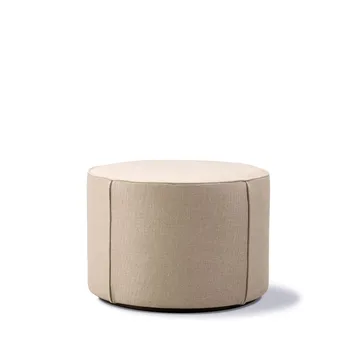 Mono seat pouf - Grand linen beige-Ø55 cm - Fredericia Furniture