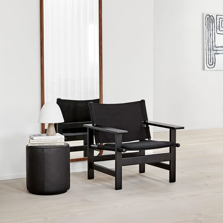 Mono seat pouf, Grand linen beige-Ø55 cm Fredericia Furniture