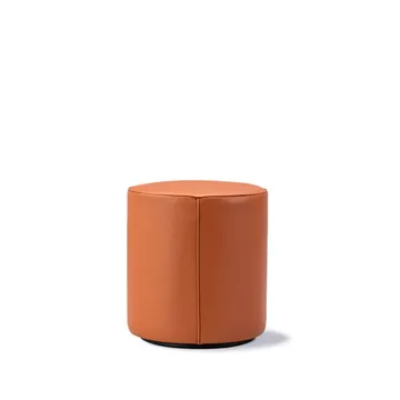 Mono seat pouf - Leather omni 307 cognac-Ø39 cm - Fredericia Furniture