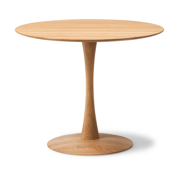 ND106 Trisse dining table - Oiled oak, Ø90x73 cm - Fredericia Furniture