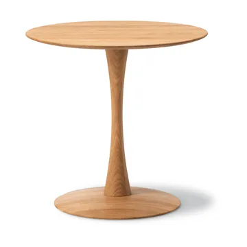 ND107 Trisse dining table - Oiled oak, Ø75x73 cm - Fredericia Furniture