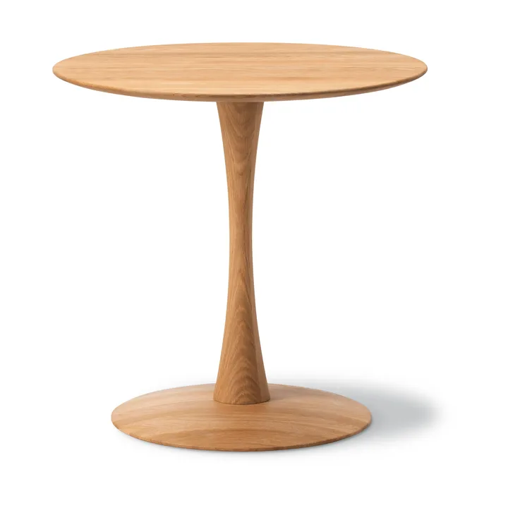 ND107 Trisse dining table - Oiled oak, Ø75x73 cm - Fredericia Furniture