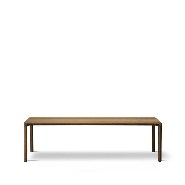 Piloti 6715 coffee table - Smoked oak-height 41 cm - Fredericia Furniture