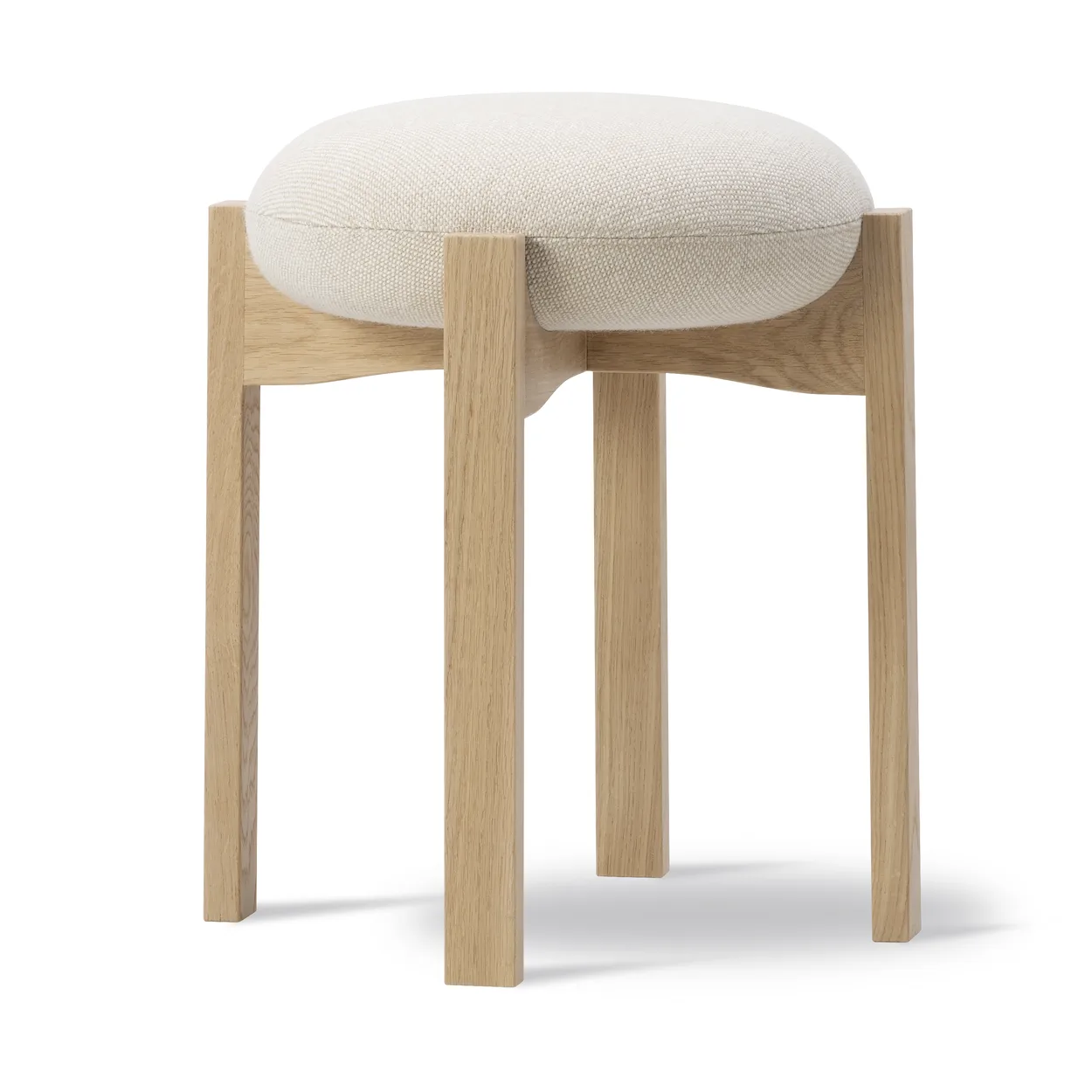 Fredericia Furniture Pioneer low stool Hallingdal 200-lacquered oak