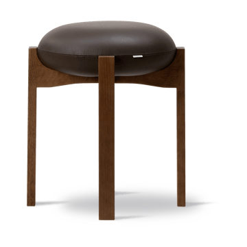 Pioneer low stool - Primo 86-1-smoked stained lacquered oak - Fredericia Furniture