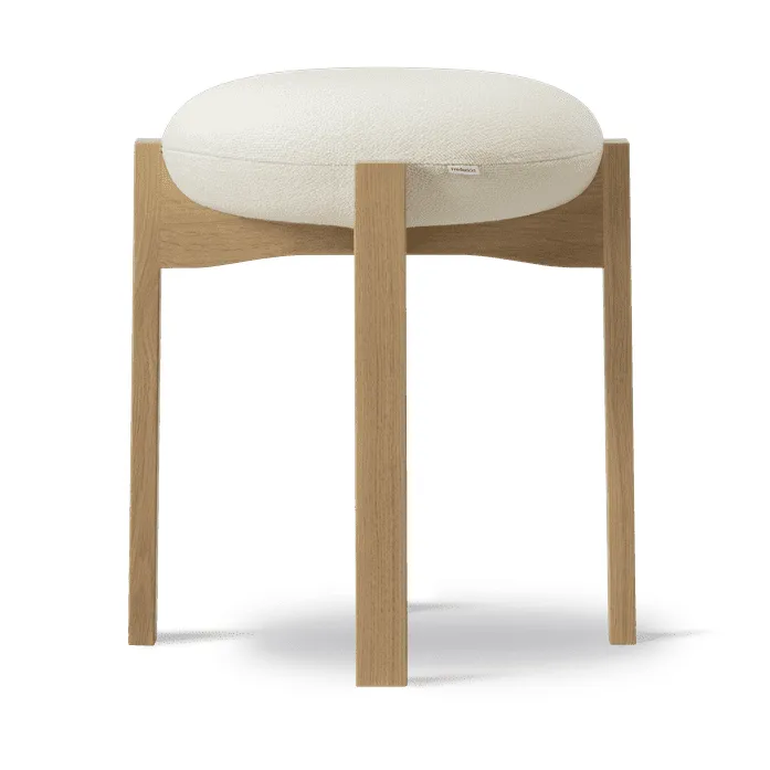 Pioneer low stool, Vidar 0106-lacquered oak Fredericia Furniture