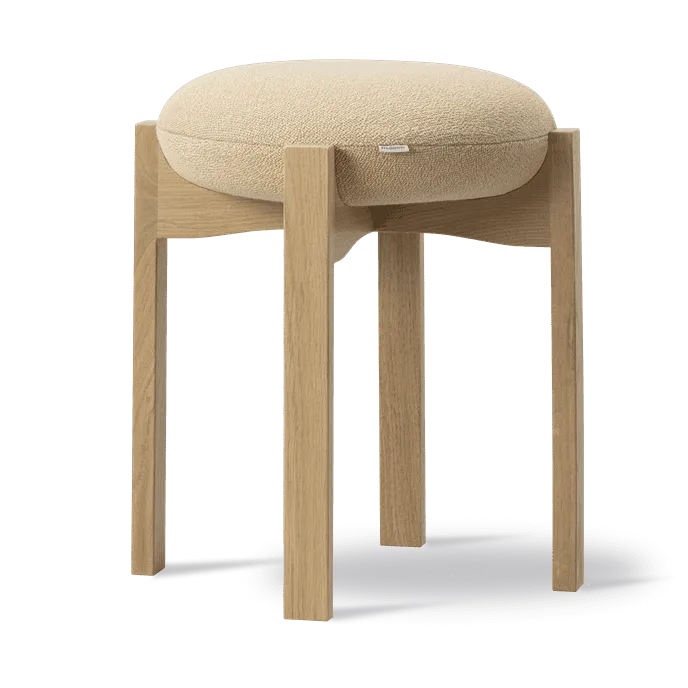 Pioneer low stool, Vidar 323-lacquered oak Fredericia Furniture